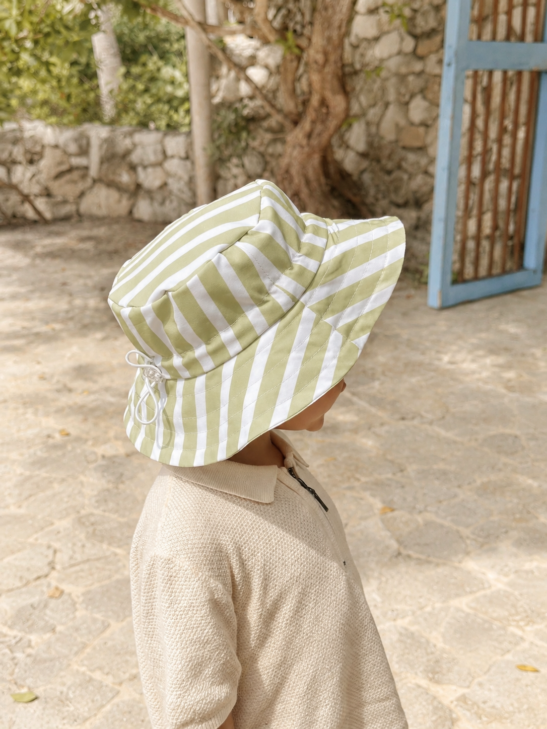 Pistachio stripes Bucket Hat