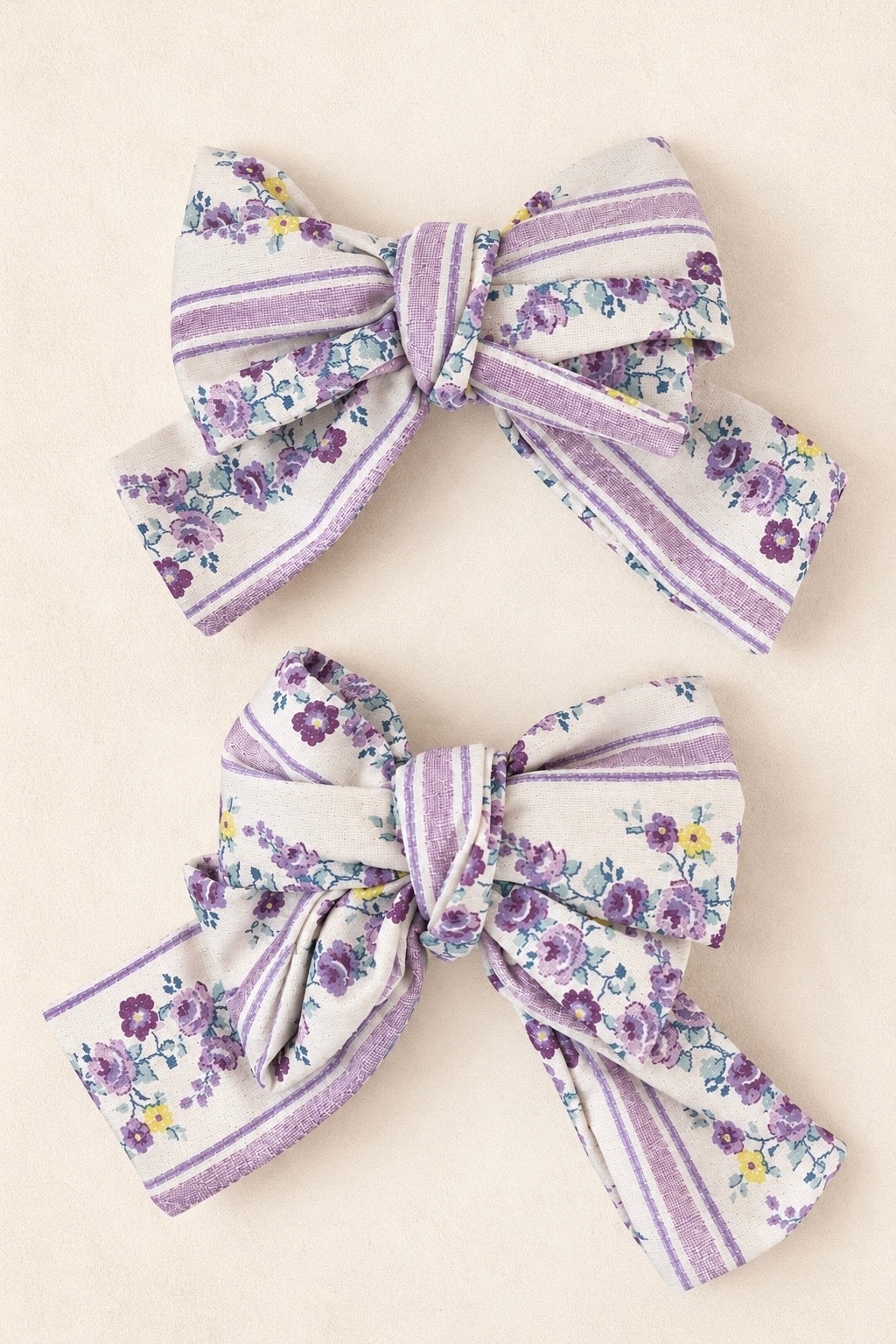 Purple Pattern Bow