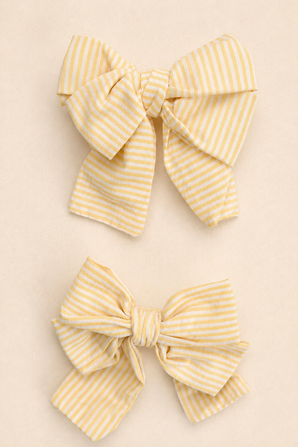 Stripes Yellow Bow